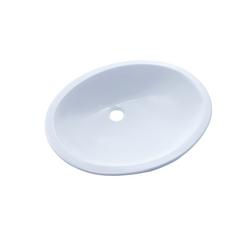 19-3/16 in. Undermount Oval Vitreous China Bathroom Sink in Cotton