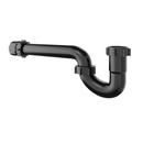 1-1/4 x 1-1/2 in. Plastic Slip Joint Tubular P-Trap in Black 
