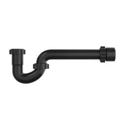 1-1/4 x 1-1/2 in. Plastic Slip Joint Tubular P-Trap in Black