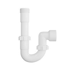 1-1/2 in. Plastic P-Trap in White