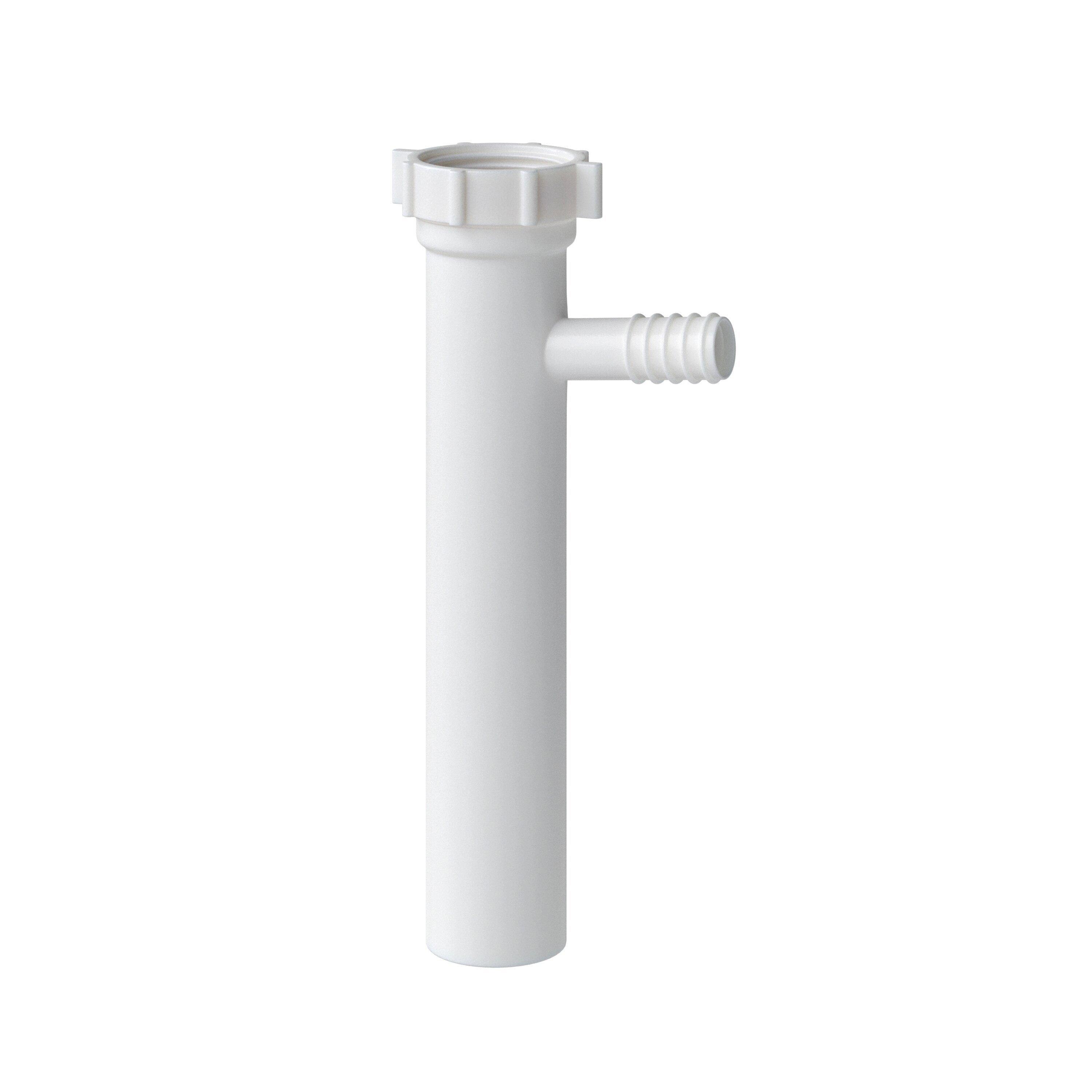 PROFLO&reg; White 8 in. Slip-Joint Branch Tailpiece 