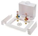 Oatey&reg; White 9-43/100 in x 9-61/100 in x 3-73/100 in Washing Machine Supply Box 