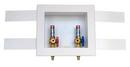 Oatey&reg; White 9-43/100 in x 9-61/100 in x 3-73/100 in Washing Machine Supply Box 