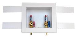 1/4-Turn F1807 PEX Washing Machine Outlet Boxes With Hammer Arrestors
