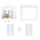 Oatey&reg; White 9-43/100 in x 9-61/100 in x 3-73/100 in Washing Machine Supply Box 