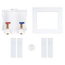 Oatey&reg; White 9-43/100 in x 9-61/100 in x 3-73/100 in Washing Machine Supply Box 