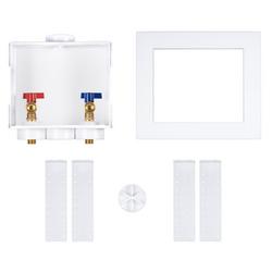 1/4-Turn Copper Washing Machine Outlet Box, Contractor Pack
