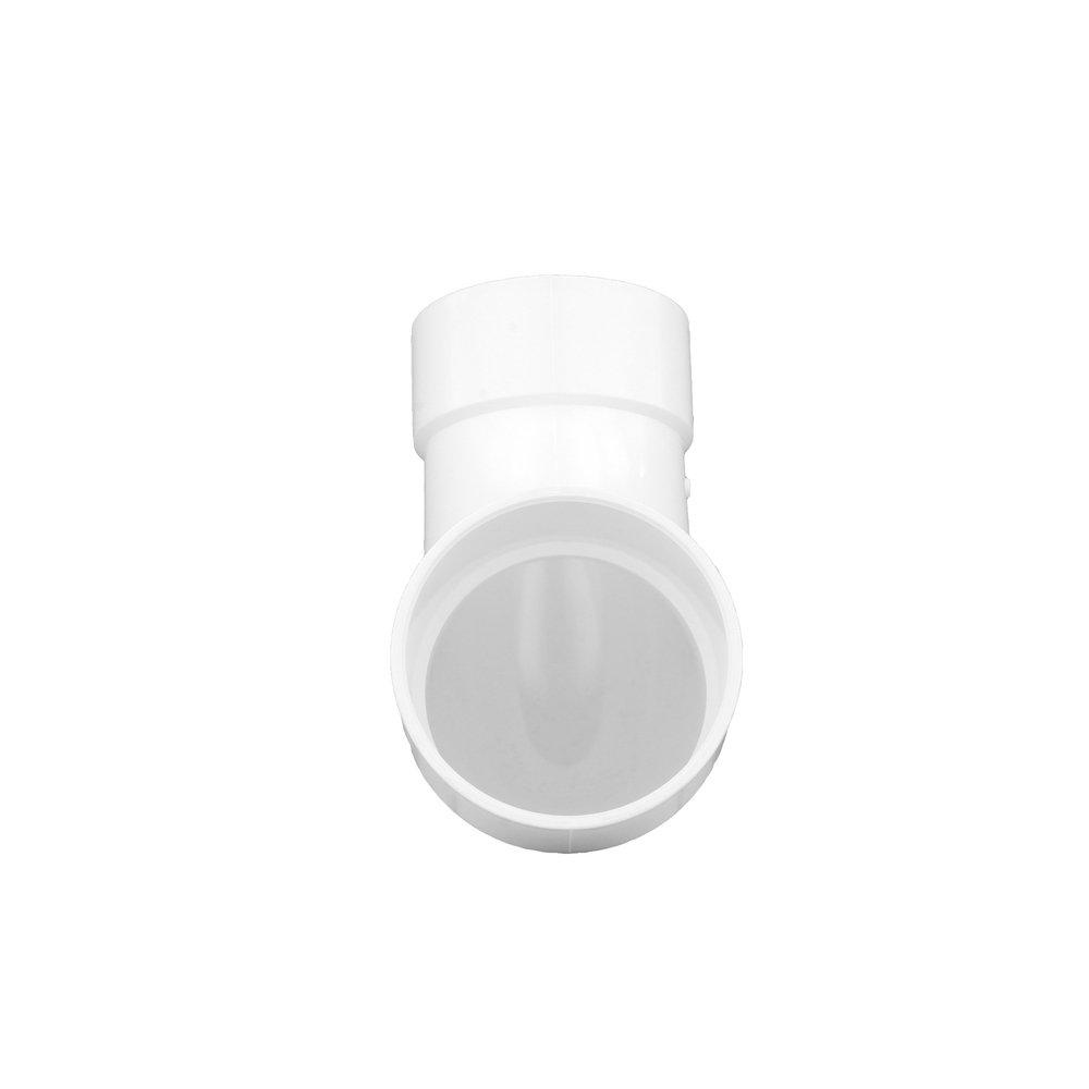 White PVC DWV 90&deg; Long Turn Elbow 