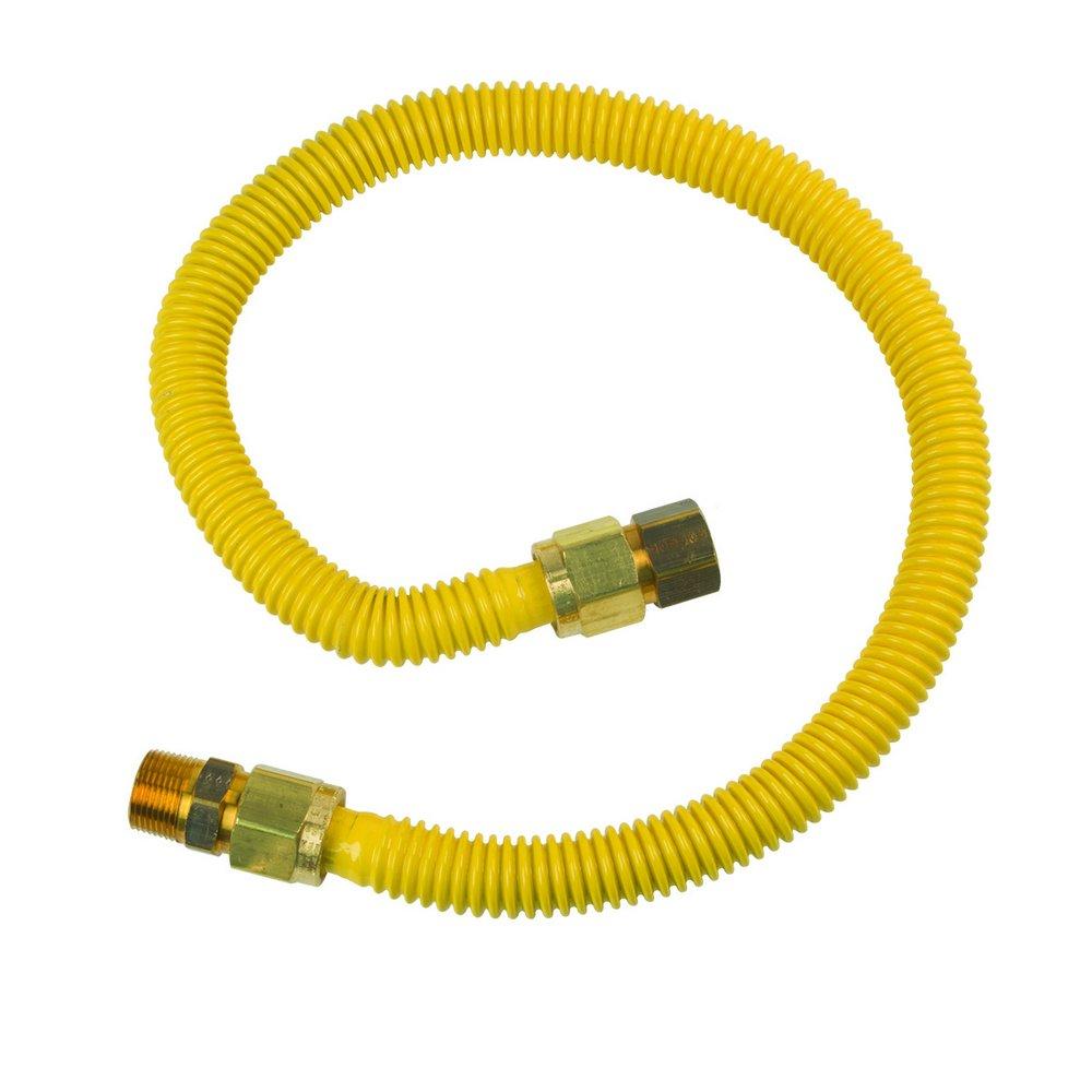 BrassCraft Yellow 3/4 in. FIP x MIP Gas Appliance Connector in Yellow 