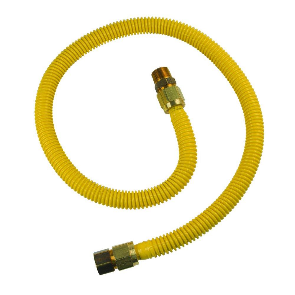 BrassCraft Yellow 3/4 in. FIP x MIP Gas Appliance Connector in Yellow 