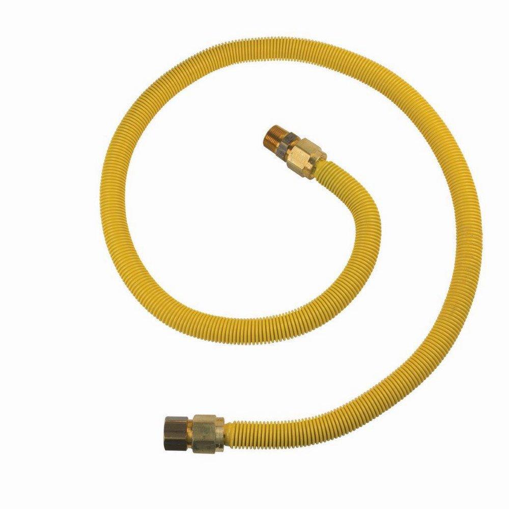 BrassCraft Yellow 3/4 in. FIP x MIP Gas Appliance Connector in Yellow 