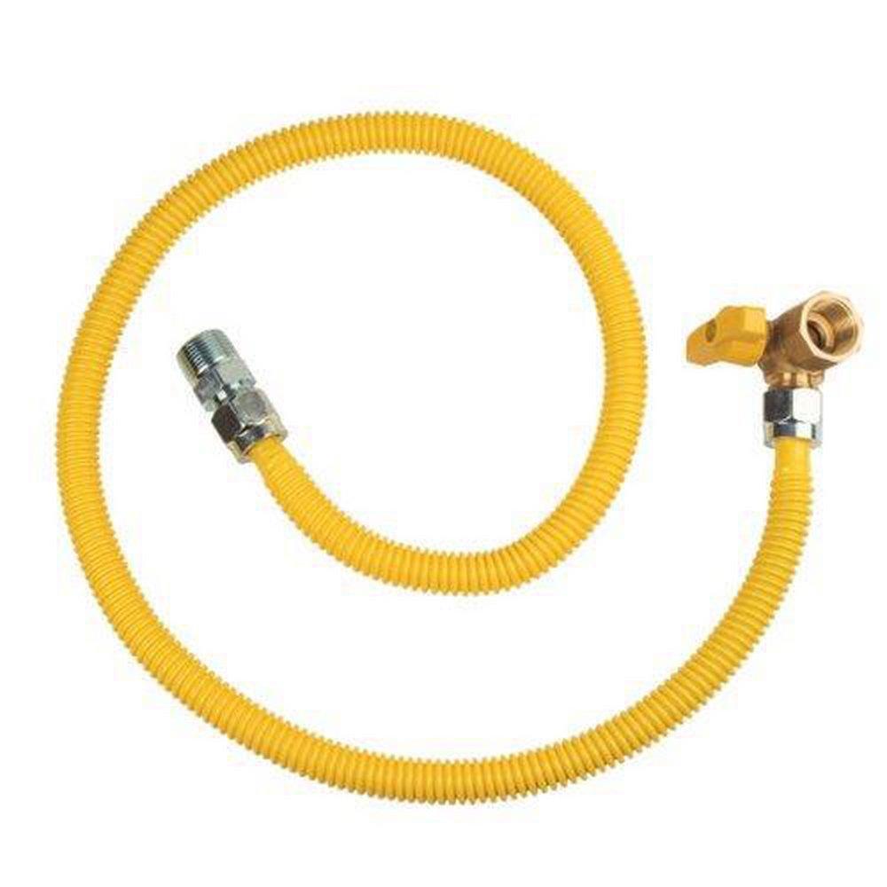 BrassCraft Stainless Steel 48 in. MIP x FIP Gas Connector 