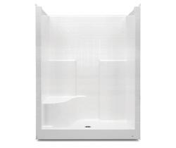 37-1/4 x 60 x 77-1/4 in. Alcove Shower Unit in White