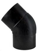 Black IPS x Butt Fusion 200# Straight DR 11 Molded HDPE 45 Degree Elbow for PE3408 Pipe 