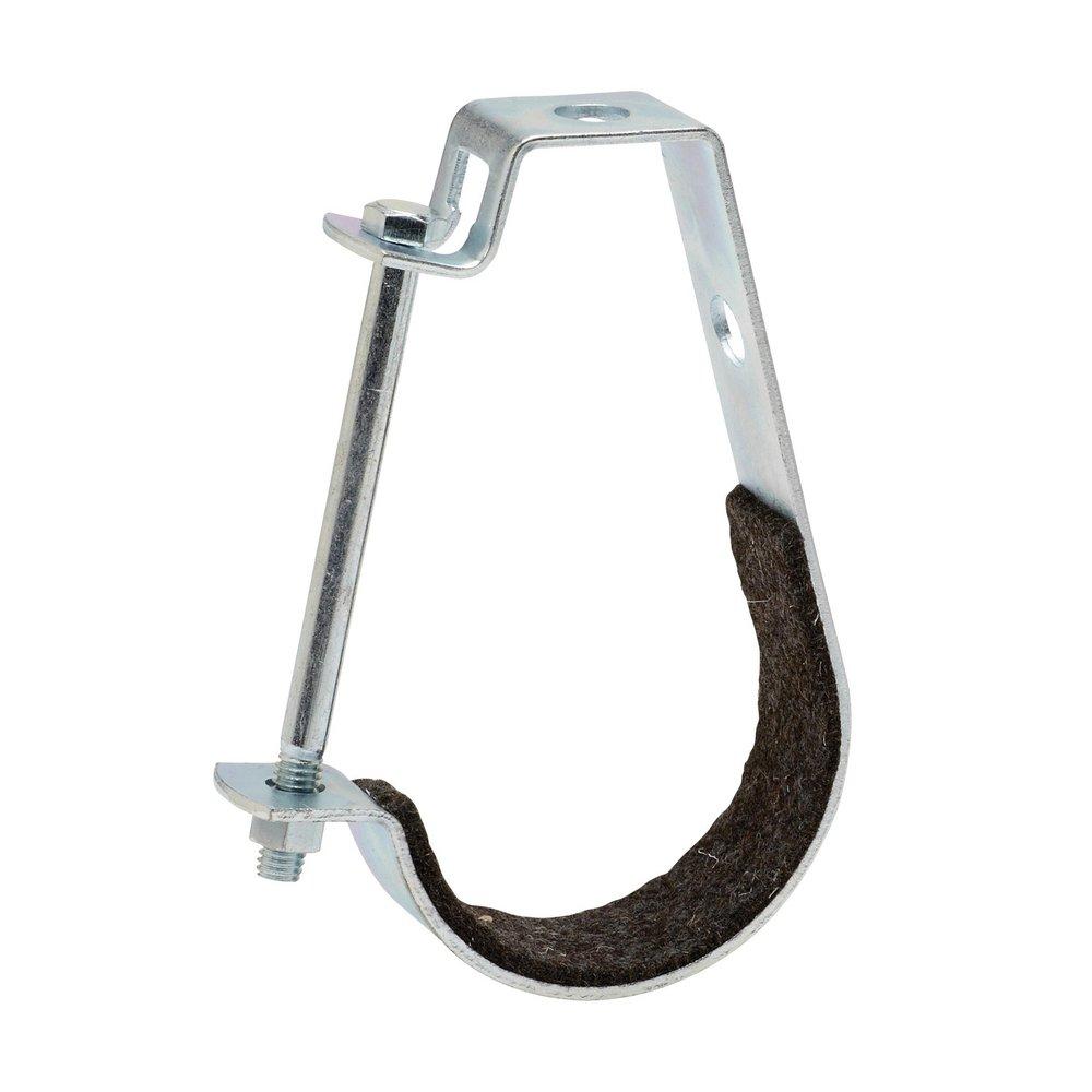 Zinc Plated Galvanized Steel 5" Felt Lined J Hanger 