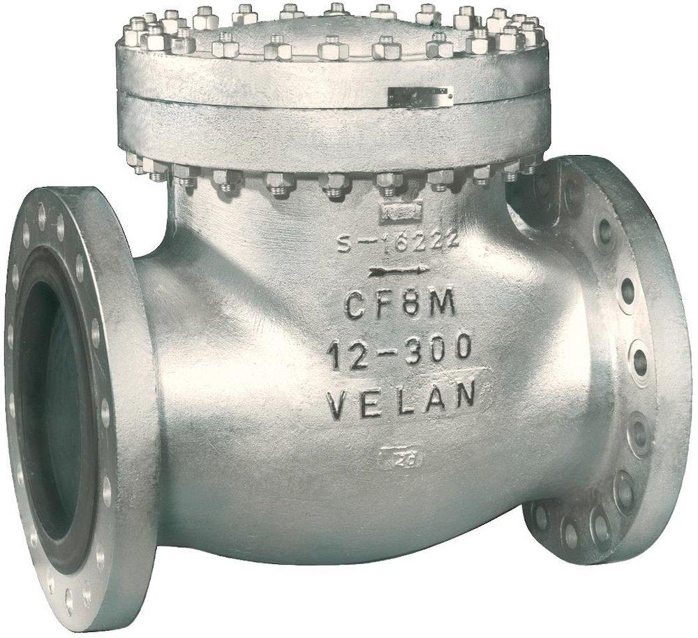 Velan Valve 300# RF FLG WCB T8 Swing Check Valve Carbon Steel Body, Trim 8, Bolted Cover F-1114C-02TY 