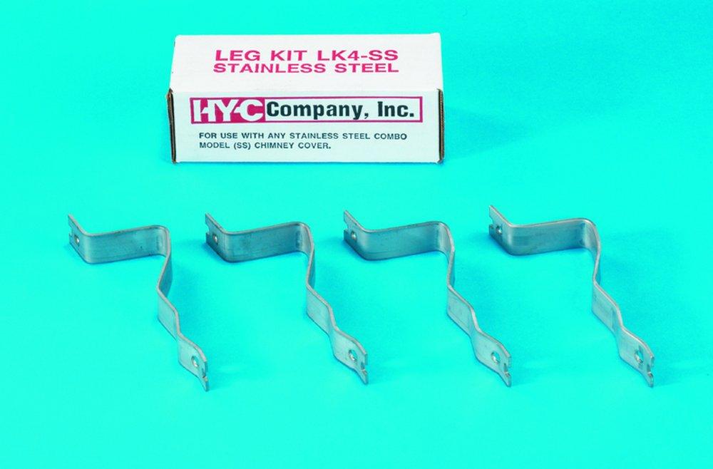 HY-C Company Stainless Steel Leg Kit for Chimney Cover 