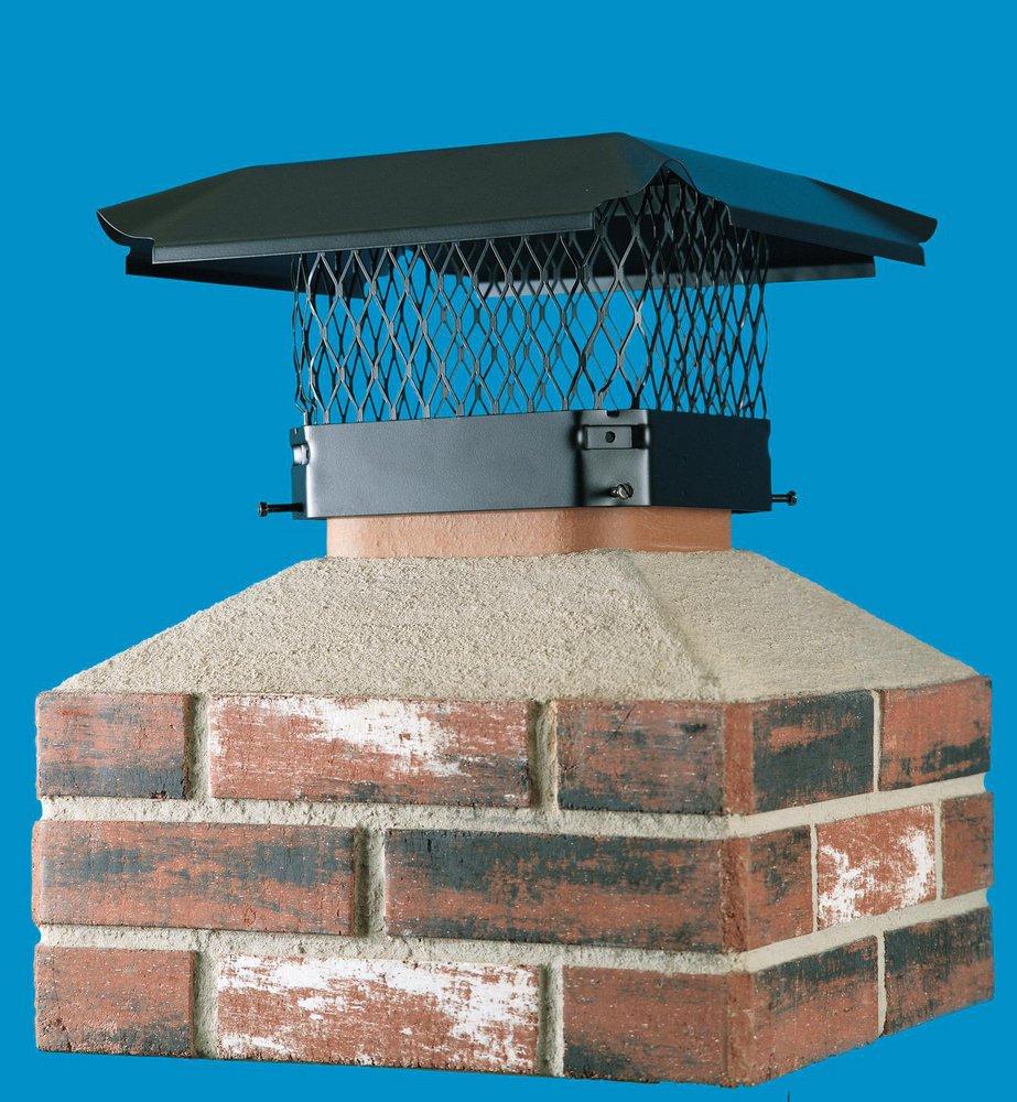 HY-C Company 9 in. Galvanized Chimney Cover in Black 