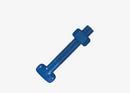 5/8 in. Zinc Plated T-Head Track Head Bolt and Nut