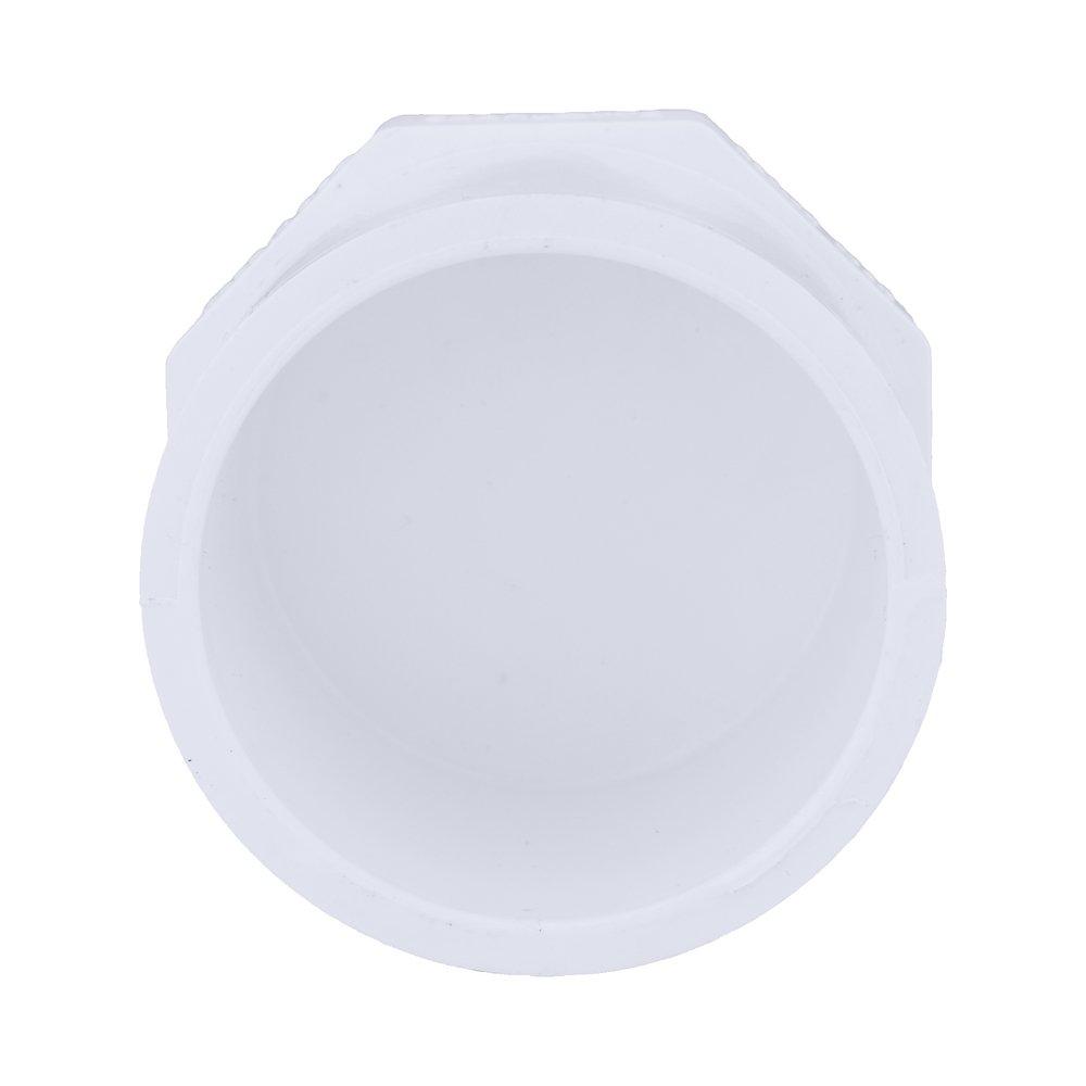 White PVC Schedule 40 Plug 