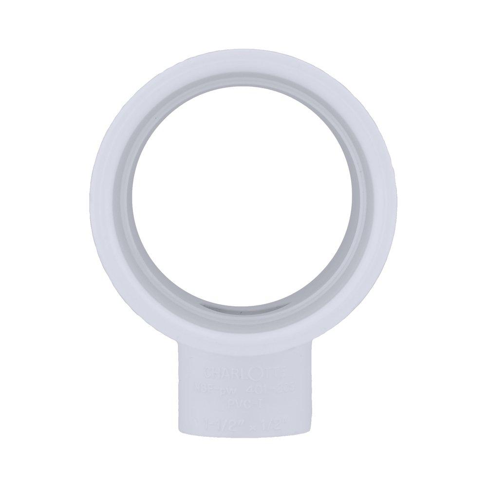 White PVC Schedule 40 Tee 