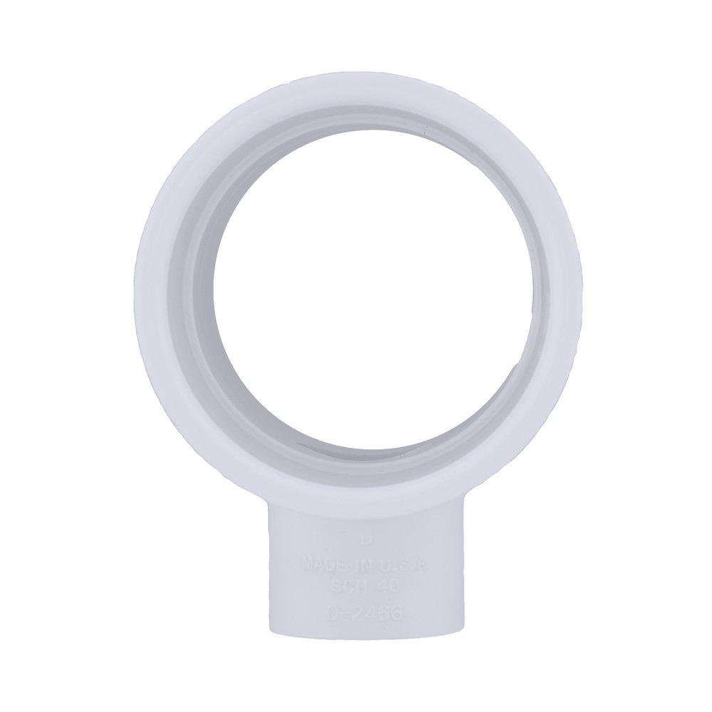 White PVC Schedule 40 Tee 