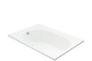 Sterling White 60 x 42 in. Soaker Alcove Bathtub 