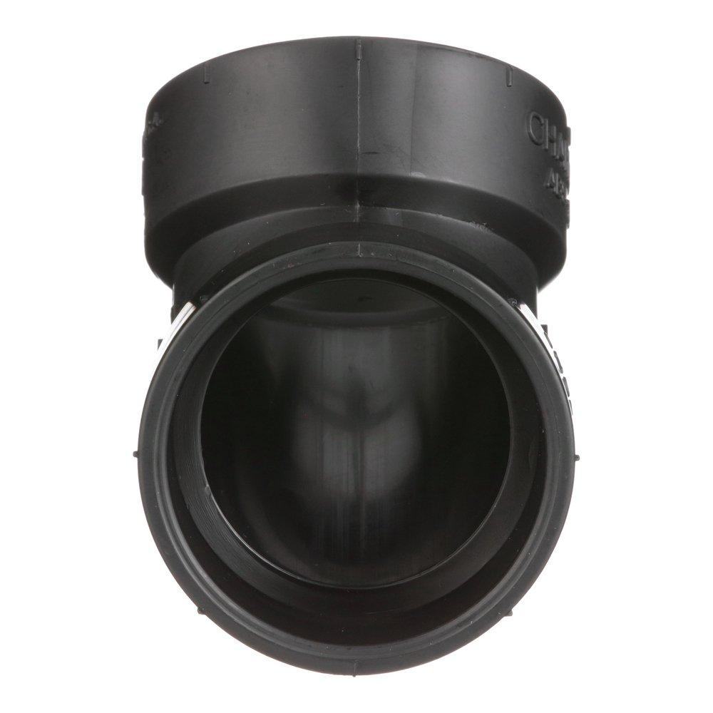 Black ABS DWV 60&deg; Elbow 