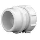 White PVC DWV Male Trap Adapter with Washer (1-1/2 & 1-1/4 in.) & Plastic Nut 