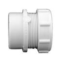 White PVC DWV Male Trap Adapter with Washer (1-1/2 & 1-1/4 in.) & Plastic Nut 