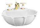 Pedestal Lavatory Sink with 8 in. Centerset in White