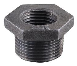 1 x 3/4 in. MPT x FPT Black Malleable Iron Bushing