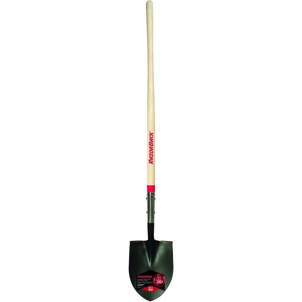 Razor-Back Black Round Shovel 