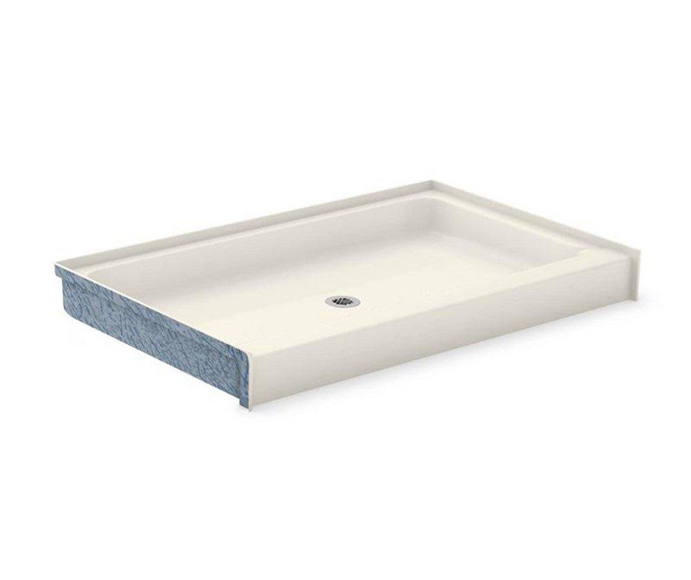 Aker by MAAX Biscuit 60 x 36 in. Fiberglass Reinforced Plastic Shower Pan 