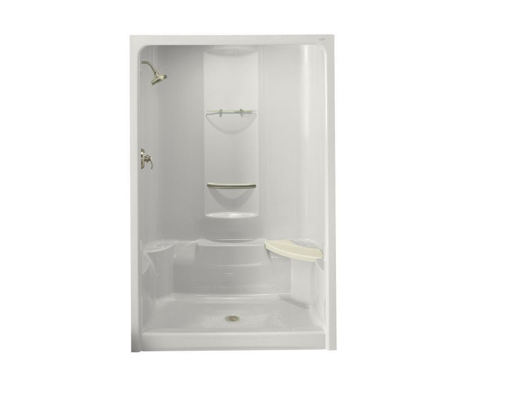 KOHLER White 60 x 36 x 90 in. Alcove Shower Unit 