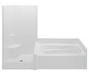 Aquatic White 42 x 102 in. Tub and Shower with Right Hand Drain 