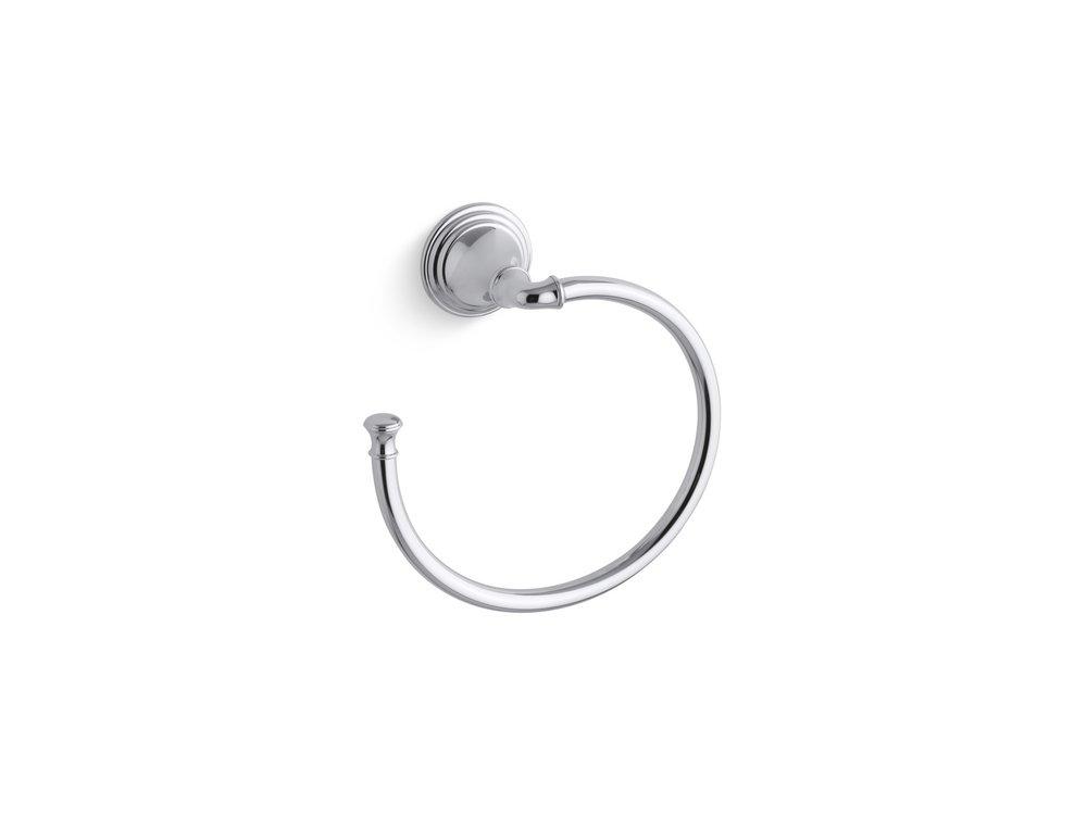 KOHLER Polished Chrome Round Open Towel Ring 