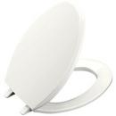KOHLER White Plastic Elongated Closed Front with Cover Toilet Seat 