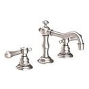 Two Handle Widespread Bathroom Sink Faucet in Satin Nickel - PVD