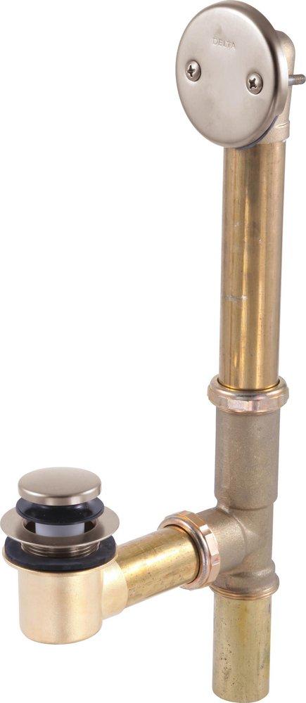Delta Faucet Stainless Steel 15-1/2 in. Brass Toe-Tap Drain 