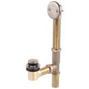 15-1/2 in. Brass Toe-Tap Drain in Stainless
