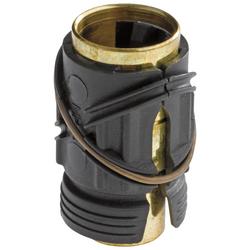 3/8 in. Brass Spray Nipple Cap in Black