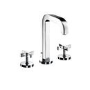 AXOR Polished Chrome Double Cross Handle Widespread Bathroom Sink Faucet 