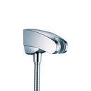 Hand Shower Holder with Outlet in Brushed Nickel