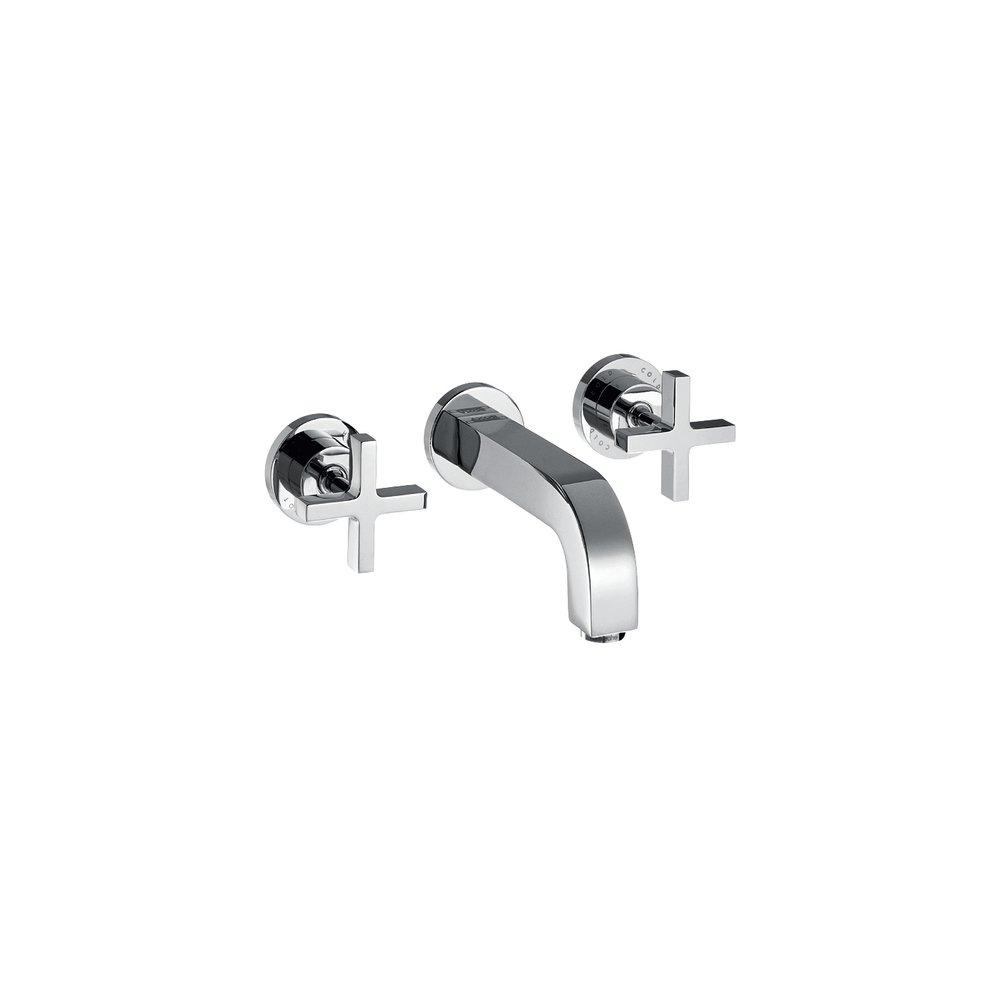 AXOR Polished Chrome 3-Hole Lavatory Faucet Trim with Double Cross Handle 