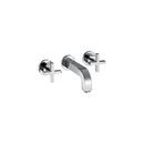 AXOR Polished Chrome 3-Hole Lavatory Faucet Trim with Double Cross Handle 