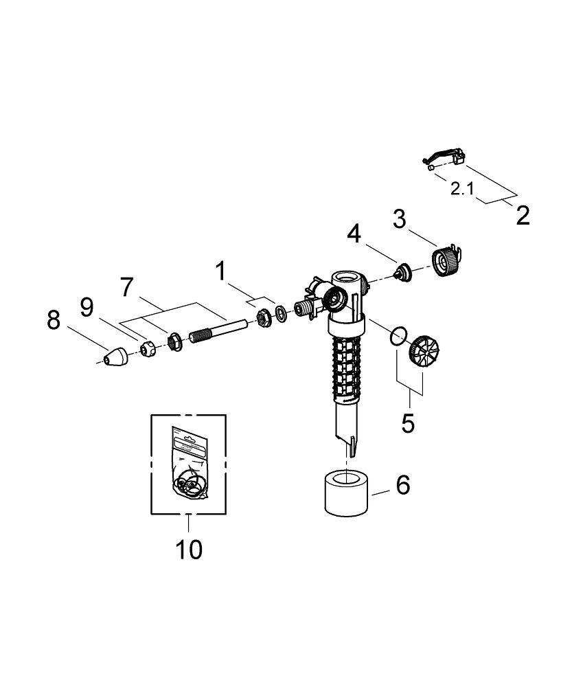 GROHE Chrome FILLING Valve (06.00.2000) 