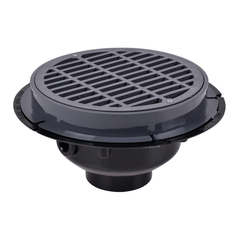 Oatey&reg; Black 3 ABS SED Drain Plastic GRATE With BCKT 