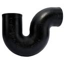 Black No-Hub Cast Iron P-Trap 