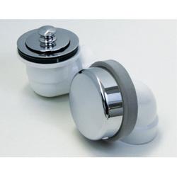 Plastic Lift & Turn Drain in White